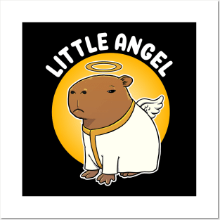 Little Angel Capybara Cartoon Posters and Art